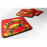 Caroline'S Treasures Mw1073Fc Crab Two Tone Foam Coasters (Set Of 4), 3.5 H X 3.5 W, Multicolor