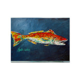 Caroline'S Treasures Mw1093Plmt Fish-Red For Jarett Fabric Placemat, Multicolor