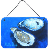 Caroline'S Treasures Oysters Seafood Four Aluminum Metal Wall Or Door Hanging Prints, 8 X 12