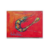 Caroline'S Treasures Mw1097Plmt Shrimp Seafood Three Fabric Placemat, Multicolor