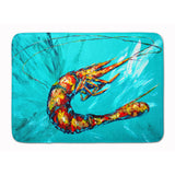 Caroline'S Treasures Teal Shrimp Floor Mat, 19 X 27, Multicolor