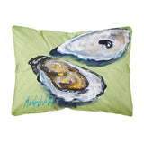 Caroline'S Treasures Mw1102Pw1216 Oysters Two Shells Canvas Fabric Decorative Pillow, Large, Multicolor