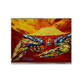 Caroline'S Treasures Mw1113Plmt Crab Buster Brown Fabric Placemat, Multicolor