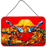Caroline'S Treasures Crab Fat And Sassy Aluminum Metal Wall Or Door Hanging Prints, 8 X 12