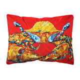 Caroline'S Treasures Mw1115Pw1216 Crab Fat & Sassy Canvas Fabric Decorative Pillow, Large, Multicolor