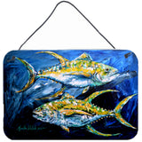 Caroline'S Treasures Fish-Tuna Tuna Blue Aluminum Metal Wall Or Door Hanging Prints, 8 X 12