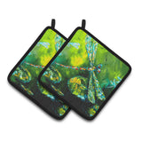 Caroline'S Treasures Mw1128Pthd Insect Dragonfly Summer Flies Pot Holders (1 Pair), 7.5 X 7.5, Multicolor