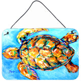 Caroline'S Treasures Sand Dance Turtle Aluminum Metal Wall Or Door Hanging Prints, 8 X 12