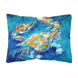 Caroline'S Treasures Mw1153Pw1216 By Chance Crab Canvas Fabric Decorative Pillow, Large, Multicolor