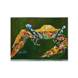 Caroline'S Treasures Mw1157Plmt Go Green Crab Fabric Placemat, Multicolor