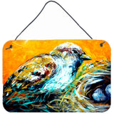 Caroline'S Treasures Look At The Birdie Aluminum Metal Wall Or Door Hanging Prints, 8 X 12