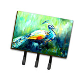 Caroline'S Treasures Mw1160Th68 Proud Peacock Green Leash Or Key Holder, Large, Multicolor