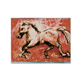 Caroline'S Treasures Mw1170Plmt Shadow The Horse In Red Fabric Placemat, Multicolor
