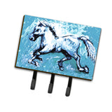 Caroline'S Treasures Mw1171Th68 Shadow The Horse In Blue Leash Or Key Holder, Large, Multicolor