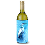 Standing Gaurd Egret Wine Bottle Beverage Insulator Hugger Mw1202Literk
