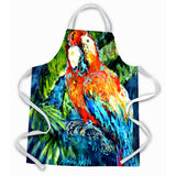 Caroline'S Treasures Mw1204Apron Yo Yo Mama Parrot Apron, Large, Multicolor