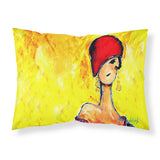 Caroline'S Treasures Azalines Earrings Lady Fabric Standard Pillowcase Mw1219Pillowcase, Multicolor