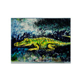 Caroline'S Treasures Mw1233Plmt Sneaky Alligator Fabric Placemat, Multicolor