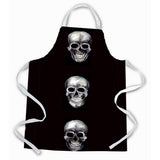 Caroline'S Treasures Mw1255Apron Say Cheese Skulls Apron, Large, Multicolor