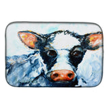 Caroline'S Treasures Mw1273Ddm Lick Black And White Cow Dish-Drying-Mats, 14 X 21, Multicolor
