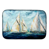 Caroline'S Treasures Mw1283Ddm The Last Mile Sail Boats Dish-Drying-Mats, 14 X 21, Multicolor