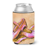 Caroline'S Treasures Mw1304Cc Ballet Shoes Brown And Pink Can Or Bottle Hugger Cold-Beverage-Koozies, Multicolor