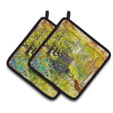 Caroline'S Treasures Mw1326Pthd Streetcar End Of The Line Pair Of Pot Holders Potholders, Multicolor