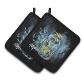 Caroline'S Treasures Mw1335Pthd Lightning Bugs Pair Of Pot Holders Potholders, Multicolor