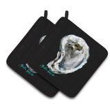 Caroline'S Treasures Mw1336Pthd Lucky Oyster Pair Of Pot Holders Potholders, Multicolor