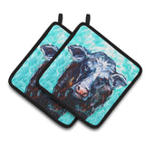 Caroline'S Treasures Mw1340Pthd Moo Cow Pair Of Pot Holders Potholders, Multicolor