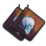 Caroline'S Treasures Mw1341Pthd Skeleton My Best Side Pair Of Pot Holders Potholders, Multicolor