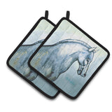 Caroline'S Treasures Mw1342Pthd Noble Horse Pair Of Pot Holders Potholders, Multicolor