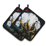 Caroline'S Treasures Mw1356Pthd This Boll Cotton Pair Of Pot Holders Potholders, Multicolor