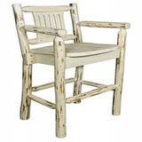 Montana Collection Captain'S Barstool, Clear Lacquer Finish