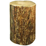 Glacier Country Collection Cowboy Stump, 18 Inch Height, Exterior Stain Finish