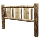 Glacier Country Collection Queen Headboard W/ Laser Engraved Wolf Design