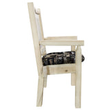 Homestead Collection Captain'S Chair, Ready To Finish W/ Upholstered Seat, Woodland Pattern