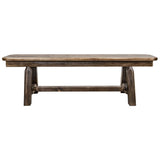 Homestead Collection Plank Style Bench, Stain & Clear Lacquer Finish, 5 Foot