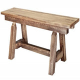 Homestead Collection Plank Style Bench, Stain & Clear Lacquer Finish, 6 Foot