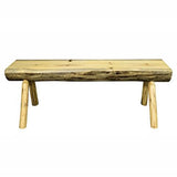 Montana Collection Half Log Bench, Exterior Finish, 6 Foot