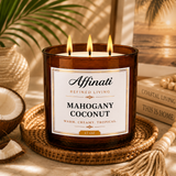 Mahogany Coconut 3-Wick Candle