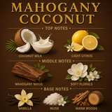 Mahogany Coconut 3-Wick Candle