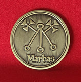 Marbas Demon Sigil Coin - Ars Goetia President Seal