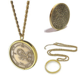 Fifth Pentacle of Mars Necklace – 72 Names of God – 1FitAll Bezel