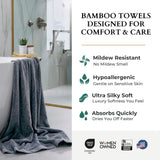Bamboo Cotton Bath Sheet - Viscose from Bamboo + Cotton - Extra Large - Charcoal