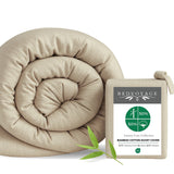 Bamboo Cotton Duvet Cover - Viscose from Bamboo + Cotton - Sand