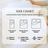 Bamboo Cotton Duvet Cover - Viscose from Bamboo + Cotton - Silver