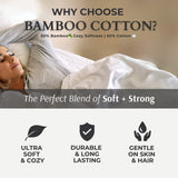 Bamboo Cotton Duvet Cover - Viscose from Bamboo + Cotton - Snow