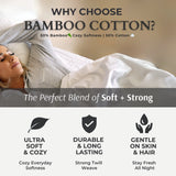 Bamboo Cotton Pillowcases - Viscose from Bamboo + Cotton - Snow