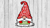 Merry Christmas Joy Gnome Door Hanger - DIY Unfinished Kit - Lvl 1